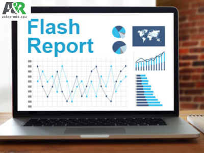 Supplement your financial statements with timely flash reports