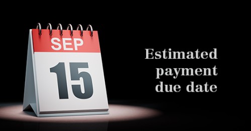 The next estimated tax payment deadline is coming up soon